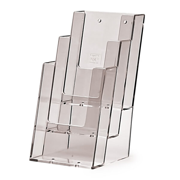 Taymar® asztali/fali prospektustartó, 3x 1/3 A4 (DL), álló