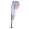 Beachflag Alu Drop (csepp forma), nyomat 87 x 290 cm, luxus hordtáskával