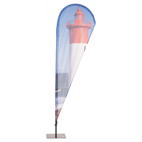 Beachflag Alu Drop (csepp forma), nyomat 87 x 290 cm, luxus hordtáskával