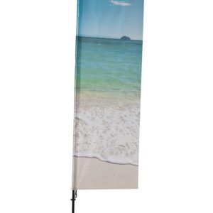 Beachflag Alu Square, 240 cm teljes magasság