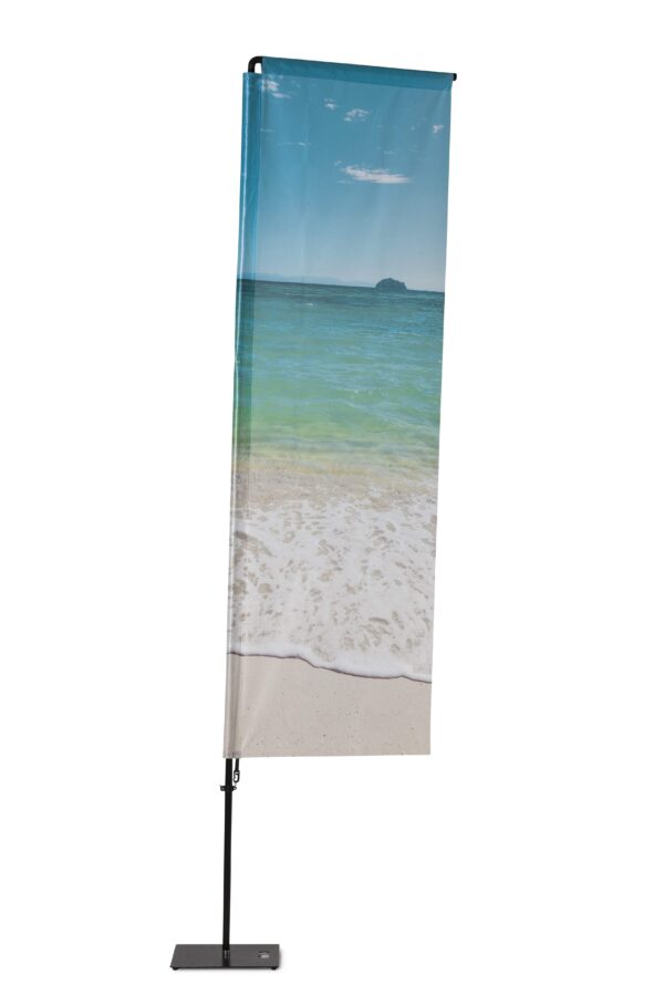 Beach Flag Alu Square 240 cm Total Height