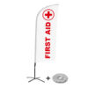 BFAW310-CB30-WB-I106_1.jpg Beach Flag Alu Wind Complete Set First Aid English Cross Base