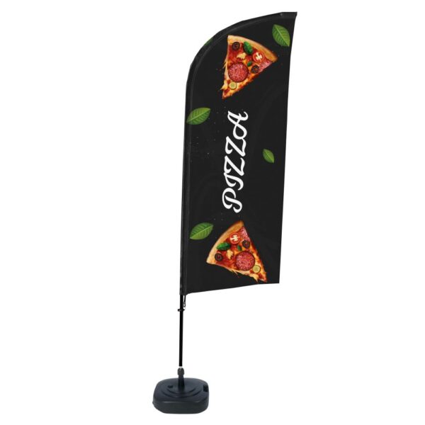 BFAW310-WT21-I136ECO_1.jpg Beachflag Alu Wind 310 komplett szett, Pizza, ECO