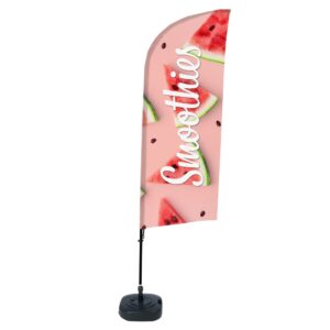 Beachflag Alu Wind 310 komplett szett, Smoothie görögdinnye, ECO