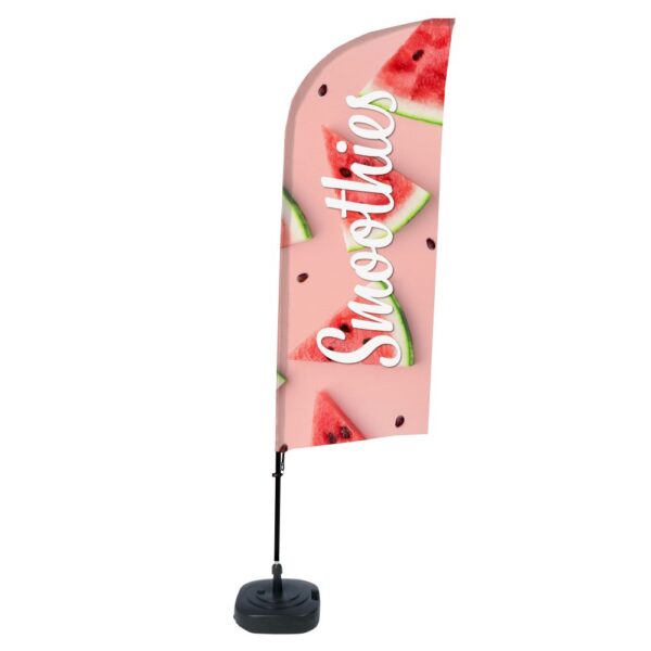 Beachflag Alu Wind 310 komplett szett, Smoothie görögdinnye