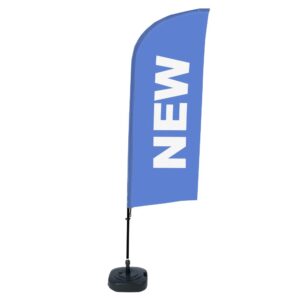 Beachflag Alu Wind 310 komplett szett, Új, kék, angol