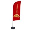 Beachflag Alu Wind 310 komplett szett, Tavaszi tekercs, német, ECO
