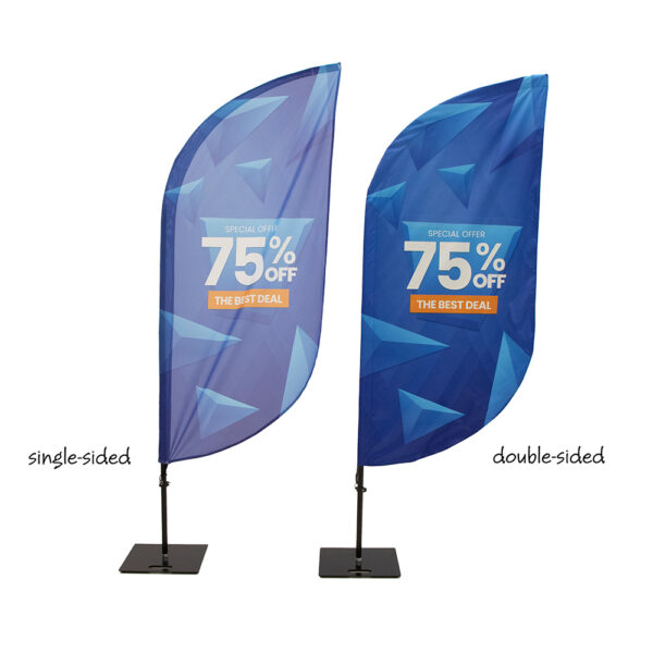 Beachflag Alu Wind, 360 cm teljes magasság, luxus hordtáskával