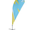 Beachflag Budget Wind/Drop, üvegszálas, Medium