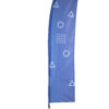 Beachflag Budget Wind/Drop, üvegszálas, Medium