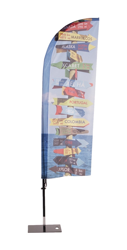 Beach Flag Fiber Wind/Drop Small