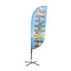 Beach Flag Fiber Wind/Drop Small