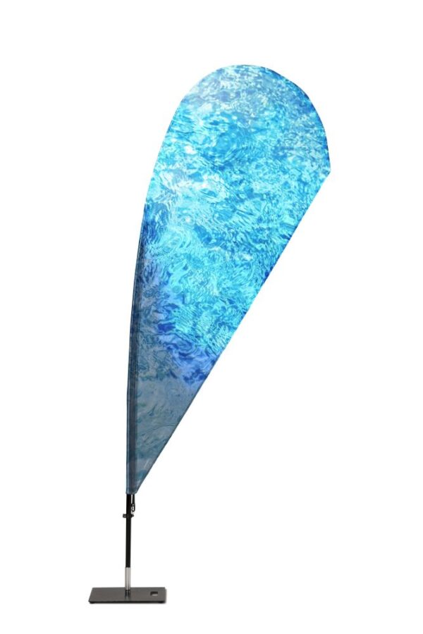 Beachflag Budget Wind/Drop, üvegszálas, Extra Large