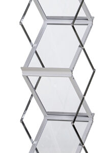 Prospektaufsteller Zick-Zack Acryl