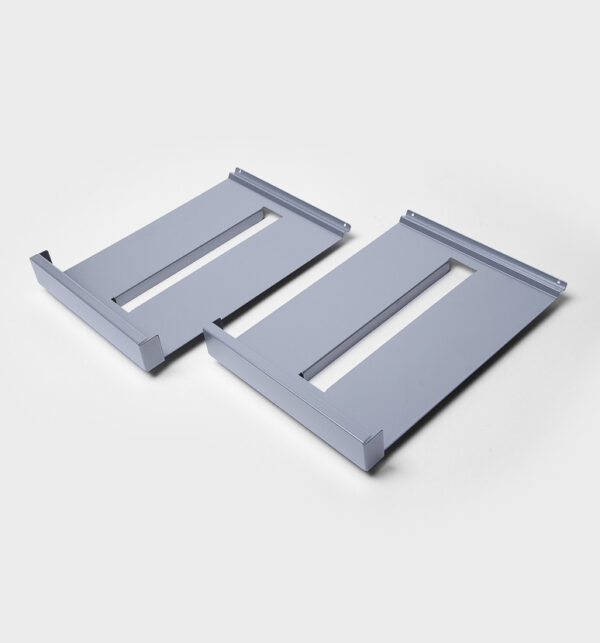 Prospektablagen A4 Metall silber