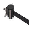 Chrome Barrier Flexi Belt Wall Mounted With 3 m Black Belt