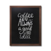 Natura Chalk Board Wall Classic Dark Brown 70 x 90 cm
