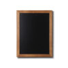 Kreidetafel Holz, flacher Rahmen, teak, 50x60