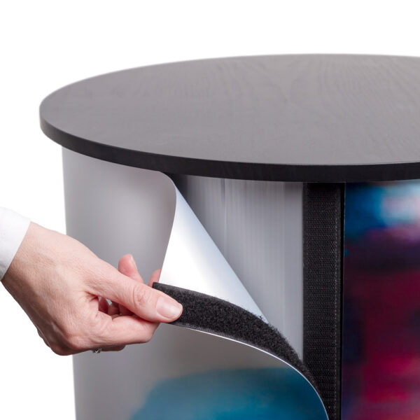 Theke Professional rund schwarz