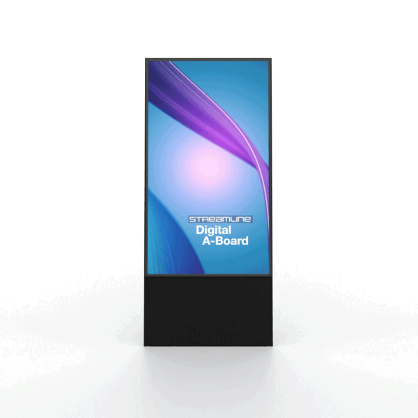 StreamLine Digital A-Board With 43" Samsung Screen Black