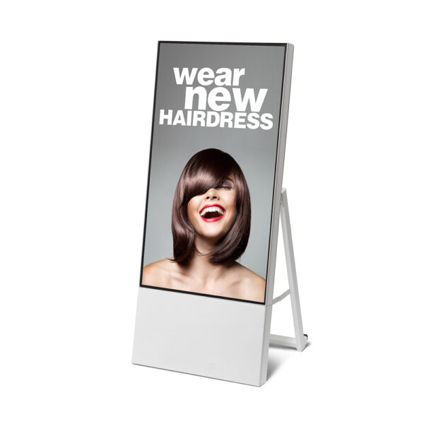 Smart Line digitális járdatábla 43" Samsung kijelzővel, fehér