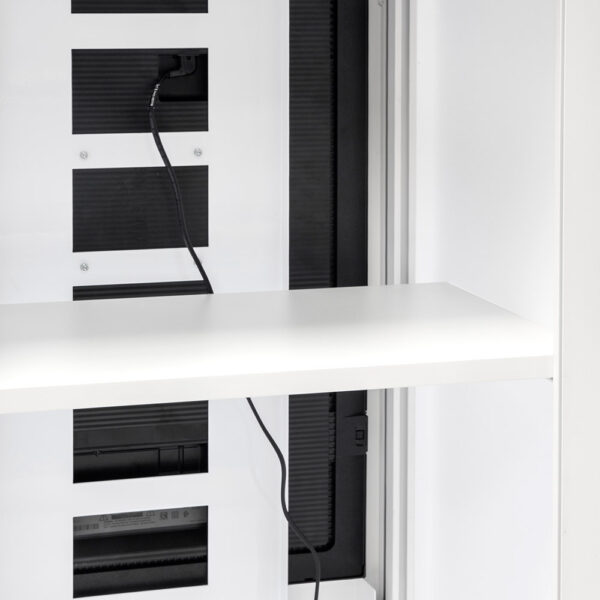Digital Counter Futuro 32" Vertical Housing Only White