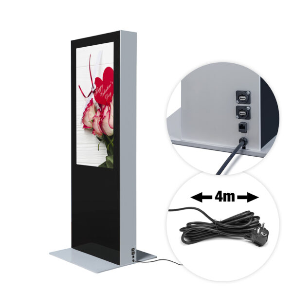 Digital Double-Sided Totem With 50" Samsung Screen