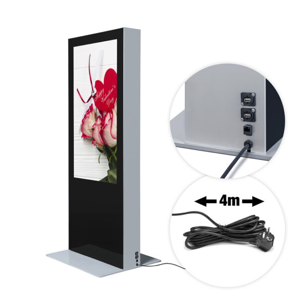 Digital Double-Sided Totem With 55" Samsung Screen