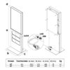 Smart Line Digital Totem Rack 6 x A4 White
