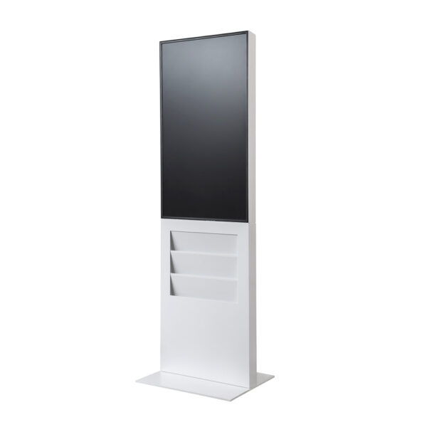 Smart Line Digital Totem Rack 6 x A4 White