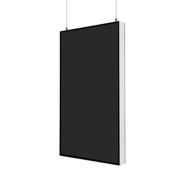 Digitales Panel 43" Wand und Decke Mit 43" Samsung-Bildschirm Weiß Smart Line Digital Panel White With 43" Samsung Screen