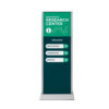 Totem Panel Plus 420x1200x3mm, RAL9005 fekete