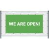 Fence Banner 200 x 100 cm Open English Green