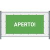 Fence Banner 200 x 100 cm Open Italian Green
