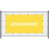 Fence Banner 200 x 100 cm Hiring Italian Yellow