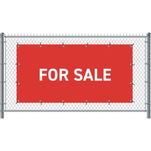 Fence Banner 200 x 100 cm Sale English Red