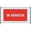 Zaun-Banner 200 x 100 cm Zu Verkaufen Italienisch Rot