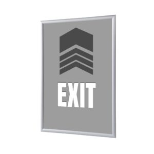 Snap Frame G25 Poster Paper A4 Exit Grey EN I473