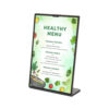 Scritto® Menu Stand L-Shape Black A5