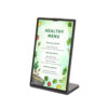 Scritto® Tischaufsteller L, schwarz DIN A6