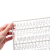 Set of White Plastic Letters for Black Letter Board