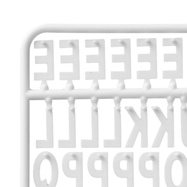 Set of White Plastic Letters for Black Letter Board
