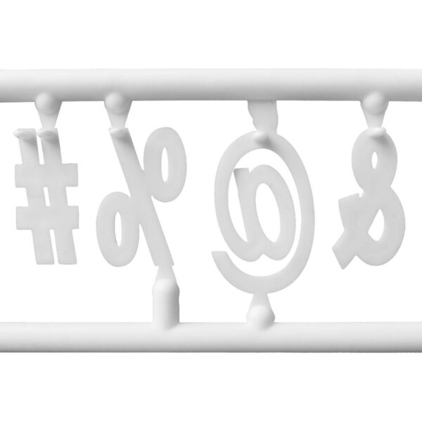 Set of White Plastic Letters for Black Letter Board