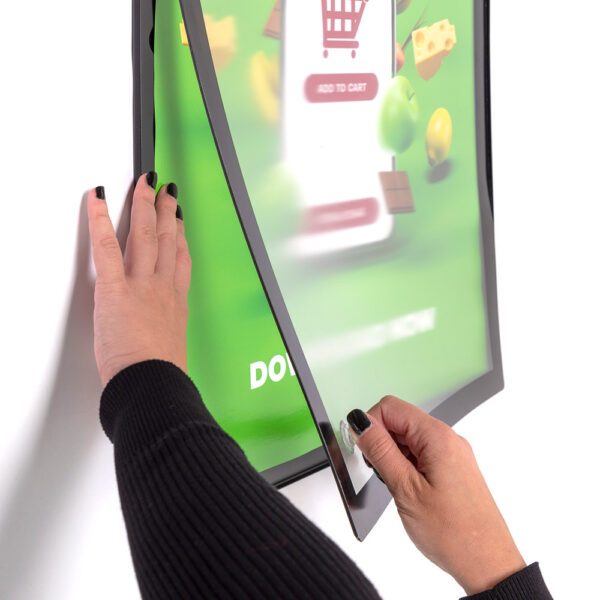 Magnetic Poster Frame Slim A4 Black
