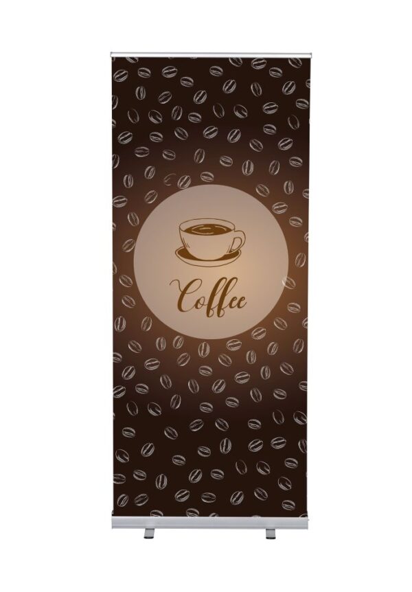 Promic Roll-Banner Budget 85 Complete Set Coffee English
