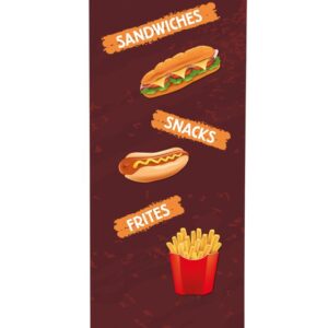Roll-up Budget 85 komplett szett, Snackek, angol