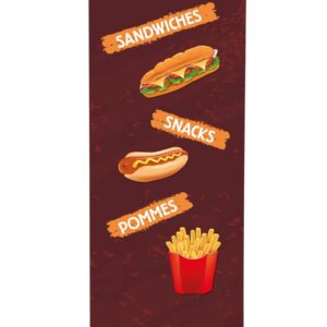 Roll-up Budget 85 komplett szett, Snackek, német
