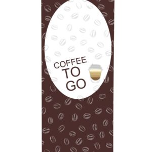 Promic Roll-Banner Budget 85 Complete Set Coffee To Go English