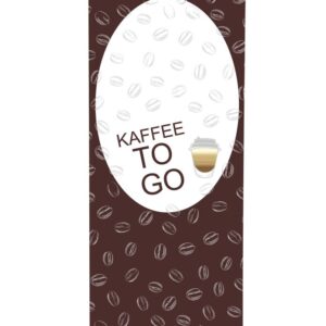 Roll-Banner Budget 85 Complete Set Coffee To Go German