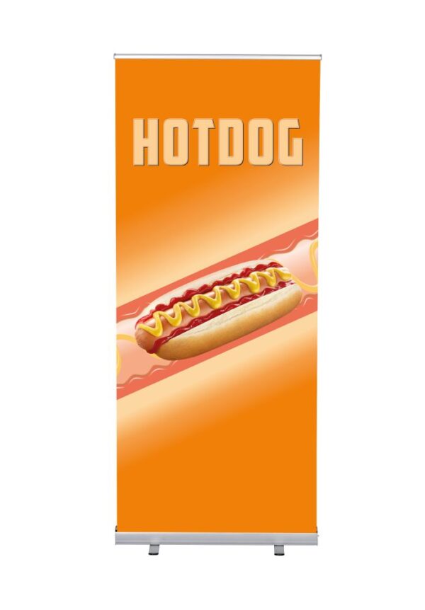 Roll-up Budget 85 komplett szett, Hot dog, angol